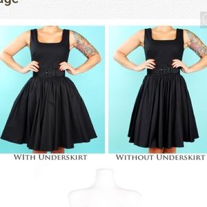 Black Canvas Underskirt - Laura Byrnes